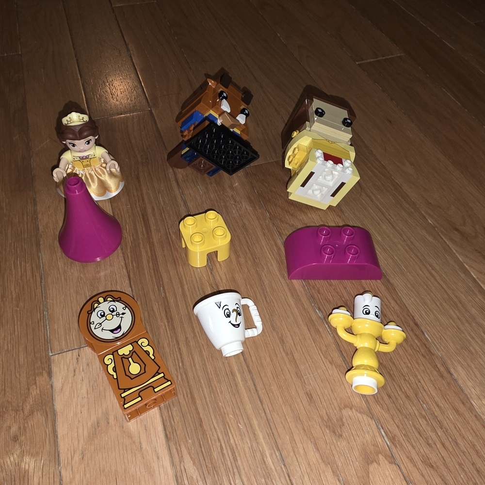 2017 LEGO BRICKHEADZ BEAUTY & BEAST PLUS 10960 DUPLO BELLS BALLROOM PIECES - Picture 9 of 10